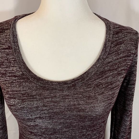 Wilfred Free Purple/Maroon & Grey Long Sleeve Top - Picture 2 of 6